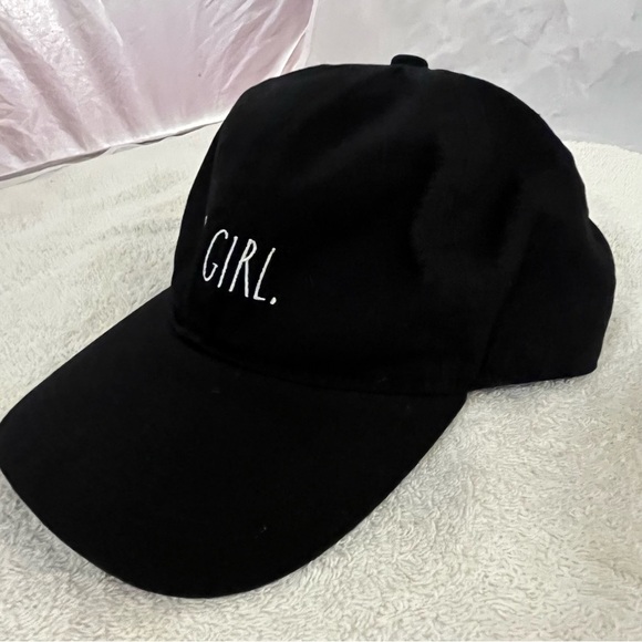 Rae Dunn's 'Go Girl' Adjustable Black Ball Cap - Picture 6 of 13